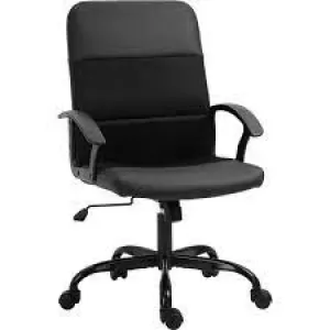 Portland Swivel Mesh Fabric Office Desk Chair Black