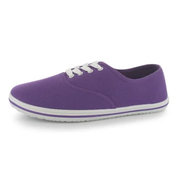 Slazenger Ladies Canvas Pumps - Purple