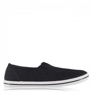 Slazenger Slip On Junior Canvas Shoes - Navy