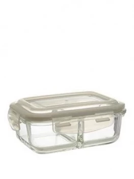 Premier Housewares Freska Glass Container With 2 Compartments