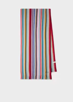 Paul Smith 'Swirl Stripe' Wool Scarf