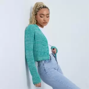 I Saw It First Multi Twist Knit Cardigan - Green