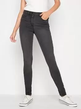 Long Tall Sally Ava Skinny Washed Black 34In, Black, Size 18, Length 38, Women