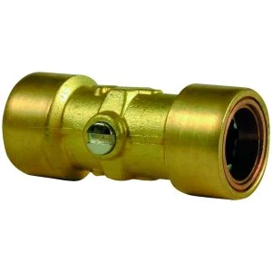 Wickes Copper Pushfit Service Valve - 15mm Pack of 2