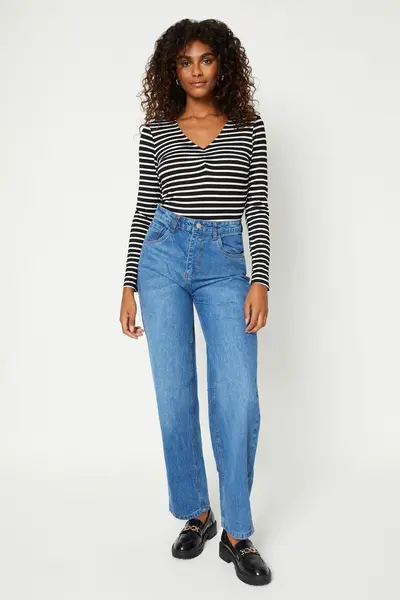 Dorothy Perkins Boyfriend Jeans Mid Wash