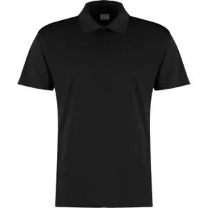 Kustom Kit Mens Cooltex Plus Micro Mesh Polo Shirt (XS) (Black)