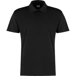 Kustom Kit Mens Cooltex Plus Micro Mesh Polo Shirt (L) (Black)