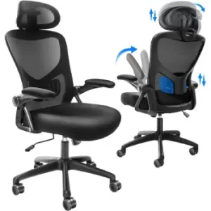 VEVOR Office Chair with Adjustable Lumbar Support, High Back Ergonomic Desk Chair with Adjustable Headrest, 2D Armrest, Ergonomic Office Chair