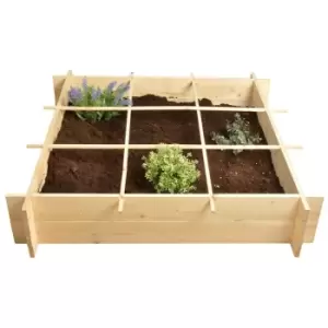 Wooden Square Metre Garden Raised Bed Vegetable Garden FSC - Fallen Fruits