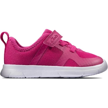 Clarks Infants Ath Flux Trainers - Pink