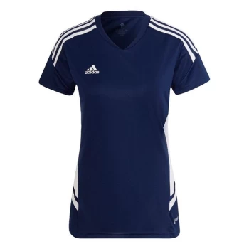 adidas Condivo 22 Jersey Womens - Team Navy Blue 2 / White