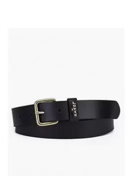 Levis Calypso Leather Belt - Black, Size 75, Women