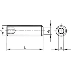 M10X40 Skt Set Screw Flat Point (GR-45H) (14.9)