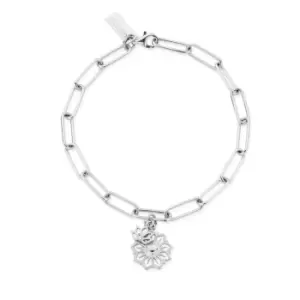 ChloBo Silver Link Chain Balance & Harmony Bracelet