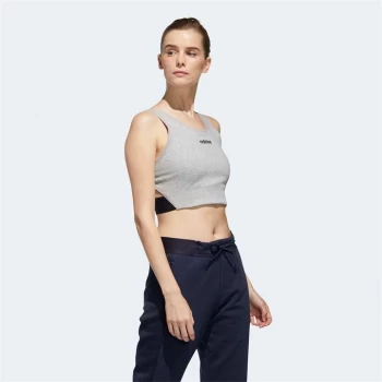 adidas Womens Believe This Sports Bra - Grey/Black