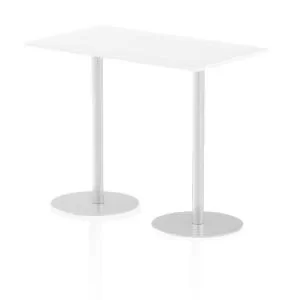 Italia Poseur Table Rectangle 1400800 Top 1145 High White