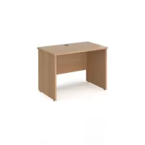 Office Desk Rectangular Desk 1000mm Panel End Leg Beech Tops 600mm Depth Maestro 25