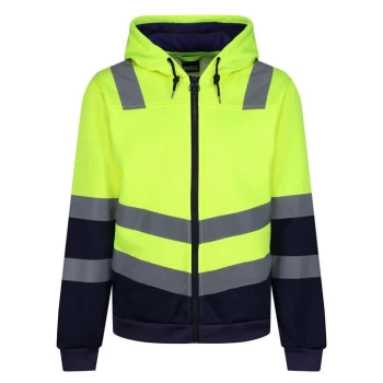 Regatta Pro Hi Vis Workwear Fleece Hoodie - Yellow