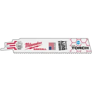 Milwaukee Heavy Duty TORCH Ice Demolition Reciprocating Saw Blade 150mm Pack of 5