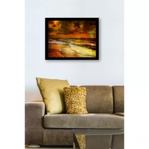 SC0649 Multicolor Decorative Framed MDF Painting