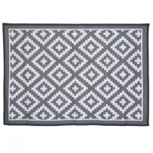 Charles Bentley Plastic Indoor/Outdoor Rug Medium - Grey