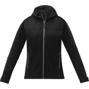 Elevate Womens/Ladies Match Soft Shell Jacket (XXL) (Solid Black)