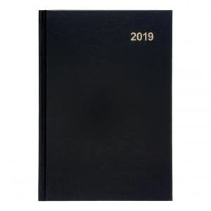 Office 2019 Diary 2 Days To a Page A5 Black 941118