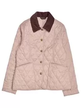 Barbour Girls Liddesdale Quilt Jacket - Gardenia, Light Pink, Size 10-11 Years, Women