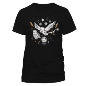 Harry Potter Hedwig Magical Xmas Unisex T-Shirt Small