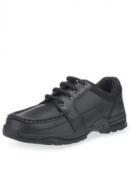 Start-rite Boys Dylan School Shoes - Black Leather, Size 6.5 Older