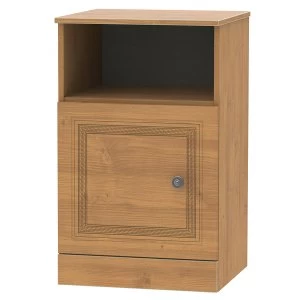 Robert Dyas Loxley Ready Assembled 1-Door Bedside Table -Oak