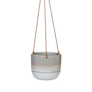 Sass & Belle Mojave Glaze Grey Hanging Planter