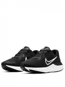 Nike Renew Run 2 - Black/White, Size 4, Women