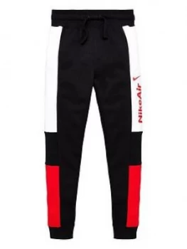 Nike Sportswear Air Older Boys Joggers - Black/Red, Size XL, 15-16 Years