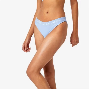 Jack Wills Eco Classic Taped Bikini Bottoms - Soft Blue