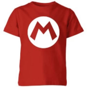 Nintendo Super Mario Logo Kid's T-Shirt - Red - 9-10 Years