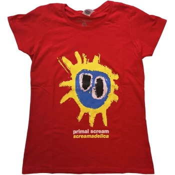 Primal Scream - Screamadelica Womens X-Small T-Shirt - Red