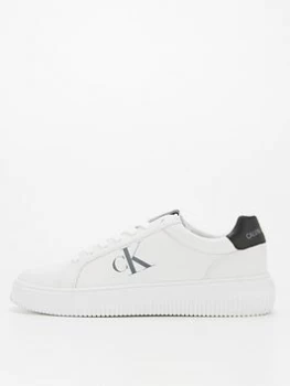 Calvin Klein Jeans Chunky Cupsole Laceup Trainers - White, Size 41, Men