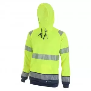 Beeswift Two Tone Pull-On Hoody Hi Visibility Extra Large NWT7433-XL