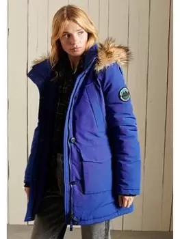 Superdry Everest Parka - Blue Size 10, Women