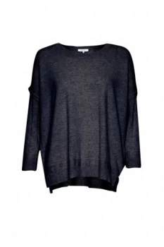 Great Plains Rania Cashmere and Wool Blend Jumper Blue