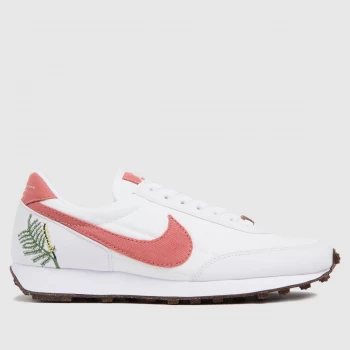 Nike White & Pink Daybreak Trainers