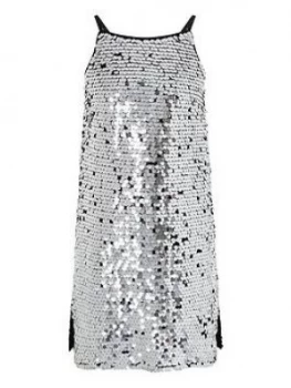 Monsoon Girls Sabella Sequin Prom Dress - Silver