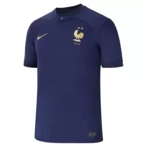 Nike France Home Shirt 2022 2023 Adults - Blue