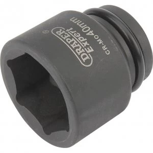 Draper Expert 3/4" Drive Hexagon Impact Socket Metric 3/4" 40mm