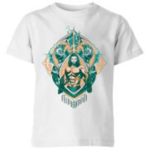 Aquaman Seven Kingdoms Kids T-Shirt - White - 11-12 Years