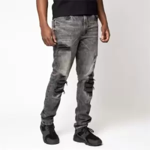 Firetrap Mens Tapered Jean - Grey