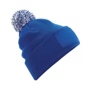 Beechfield Unisex Adults Snowstar Printers Beanie (One Size) (Bright Royal/off White)