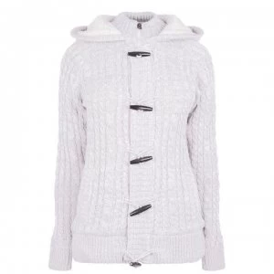 SoulCal Toggle Knit Jacket Ladies - Ecru