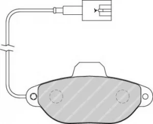 Ferodo FDB1944 Brake Pad Set Front Axle Premier Car